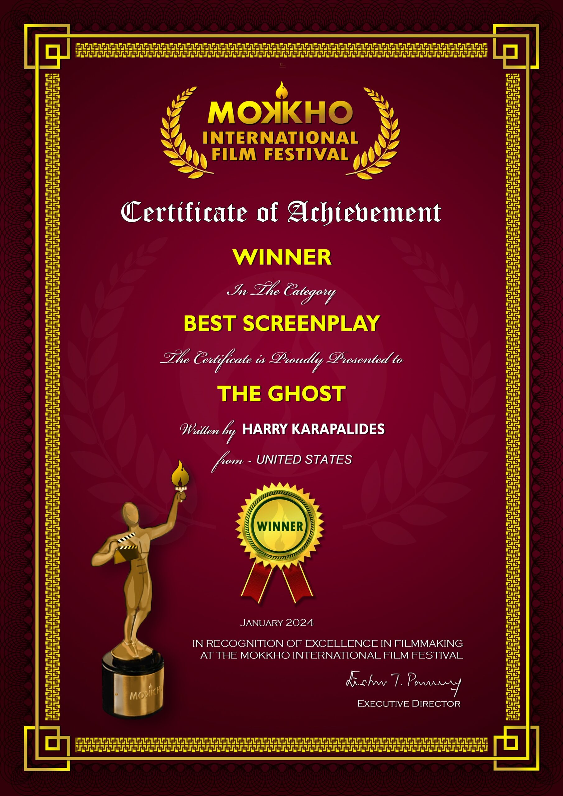MIFF2011_Certificate_January_2024_FILM_BEST SCREENPLAY