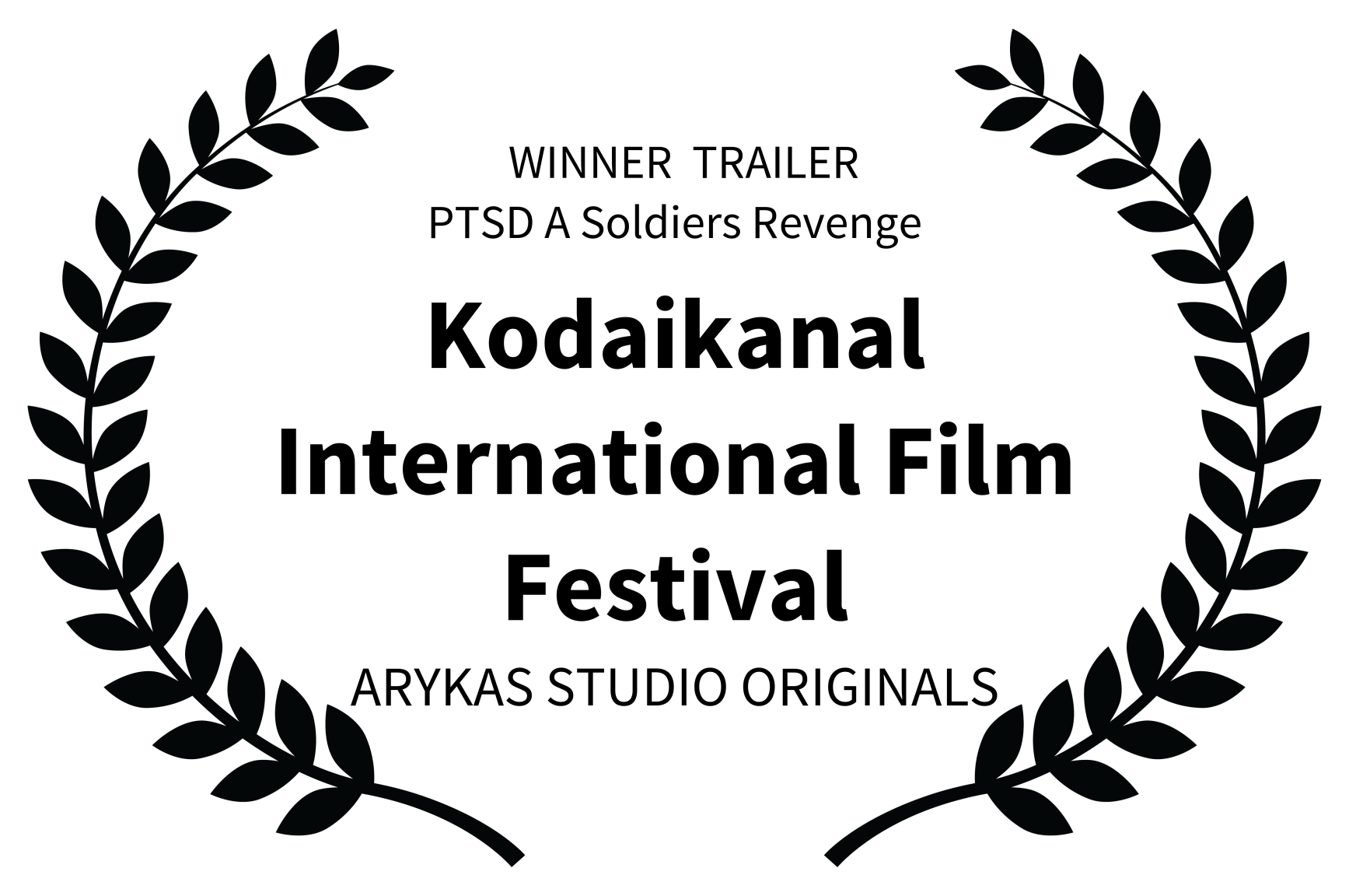 WINNER TRAILER PTSD A Soldiers Revenge - Kodaikanal International Film Festival - ARYKAS STUDIO ORIGINALS